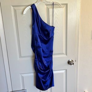 Beautiful Blue One Shoulder Nicole Miller Collection Dress